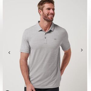 Travis Matthew Active lifestyle Polo Gray Collared Golf Shirt Size XXL